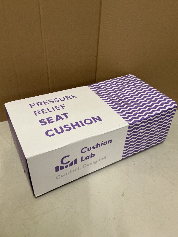 Photo 1 of C CUSHION LAB Patented Pressure Relief Seat Cushion for Long Sitting Hours on Office/Home Chair, Car, Wheelchair - Extra-Dense Memory Foam for Hip, Tailbone, Coccyx, Sciatica - Wellness Green