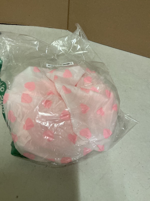 Photo 1 of Auban Shower Cap, Shower Cap for Women Terry Cloth Lined EVA Exterior Reusable Double Layer Waterproof, Large Bath Hair Cap, Hotel Travel Essentials Accessories Cleaning Supplies(Pink)