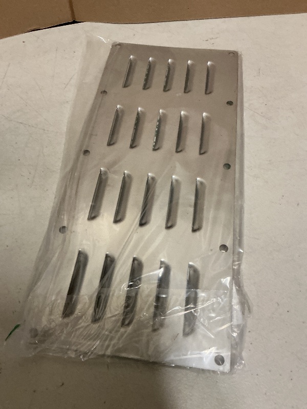 Photo 1 of Stanbroil Stainless Steel Venting Panel for Grill Accessory, 15" by 6-1/2"