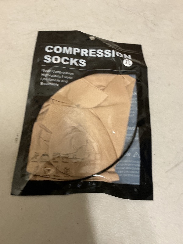 Photo 1 of GODORIO Sheer Compression Stockings for Women, 15-20 mmHg Knee High Circulation Support Stockings, Closed Toe Graduated Medical Compression Socks for Travel, Flight