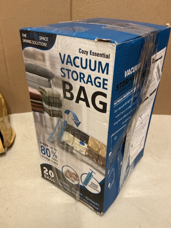 Photo 1 of Vacuum Storage Bags, Space Saver Bags Compression for Comforters and Blankets, Sealer Clothes Storage