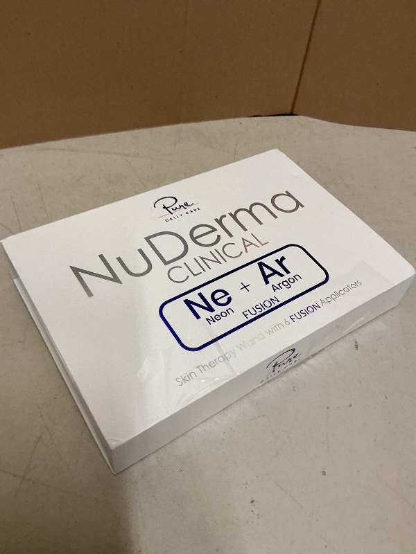 Photo 1 of Pure Daily Care NuDerma Clinical Portable Skin Therapy Wand, Machine with 6 Fusion Neon + Argon Wands – Anti Aging - Clarifying - Skin Tightening & Radiance - Wrinkle Reducing