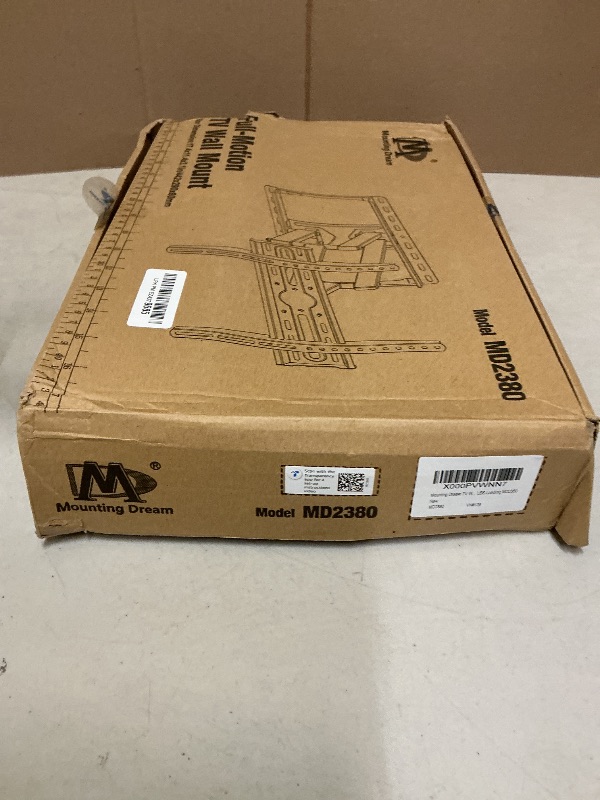 Photo 1 of Mounting Dream TV Wall Mount for 32-65 Inch Television,Mount with Swivel and Tilt, Full Motion Bracket with Articulating Dual Arms, Fits 16inch Studs, Max VESA 400X400 mm, 99lbs, MD2380