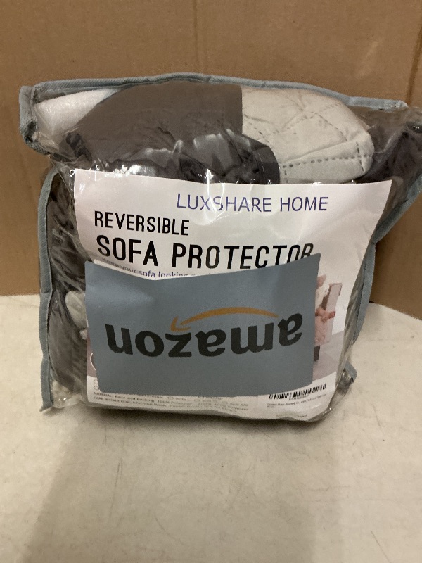 Photo 1 of Luxshare Home Reversible Loveseat Sofa Covers Couch Cover Furniture Protector for 2 Cushion Couch Sofa(Loveseat,Dark Grey/Light Grey)