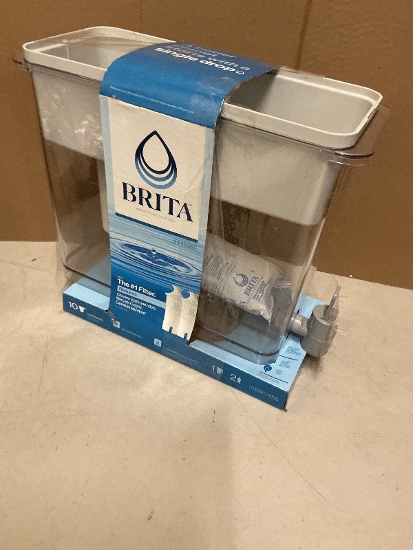 Photo 1 of Brita Large 10 Cup Water Filter Pitcher with Smart Light Filter Reminder and 2 Standard Filtes, Made Without BPA, White (Packaging May Vary) (1512822)