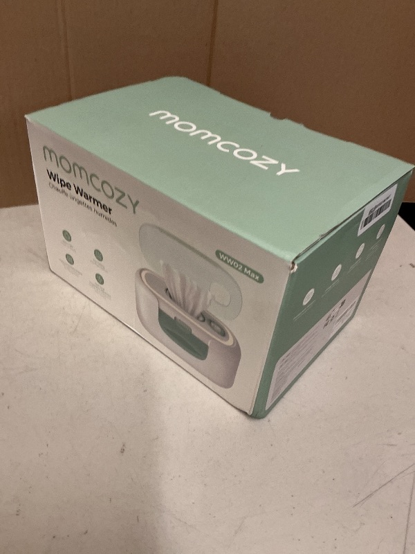 Photo 1 of Momcozy New Baby Wipe Warmer, 100pcs Larger Capacity Wipe Dispenser, 10-Min Fast Heating with 4 Temperature Modes, Innovative Spring Design, Silicone & Top Seals,Quick Even Heating, 3-Level Nightlight