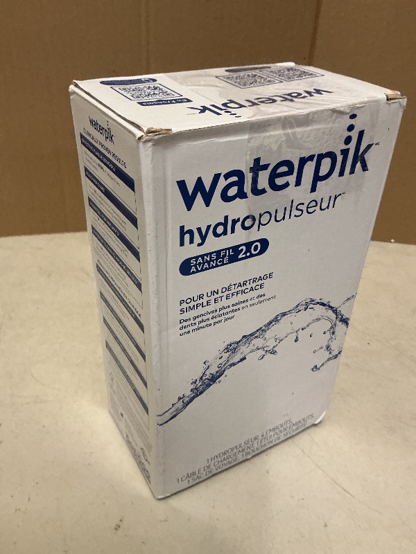 Photo 1 of Waterpik Cordless Advanced 2.0 Water Flosser For Teeth, Gums, Braces, Dental Care With Travel Bag and 4 Tips, ADA Accepted, Rechargeable, Portable, and Waterproof, Black WP-582,