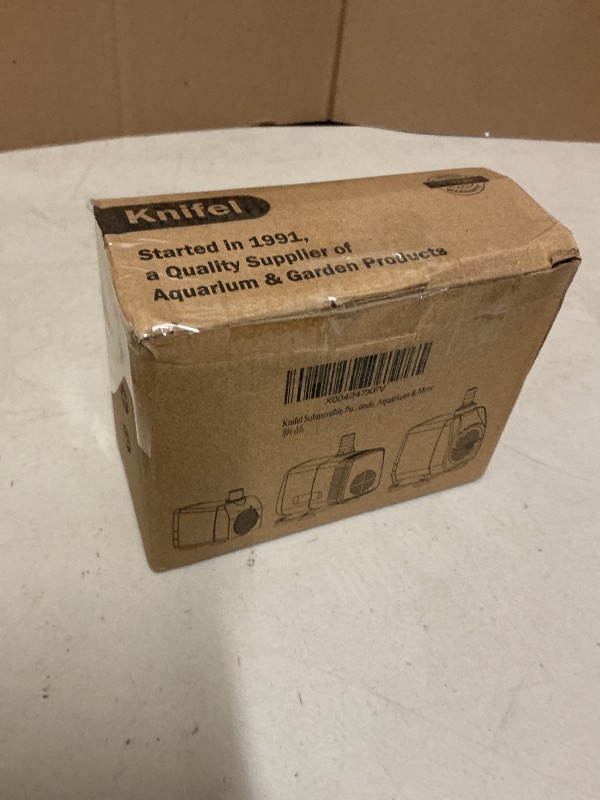 Photo 1 of Knifel Submersible Pump 400GPH with AUTO-Shut-Off 6.5ft High Lift for Fountains, Hydroponics, Ponds, Aquariums & More