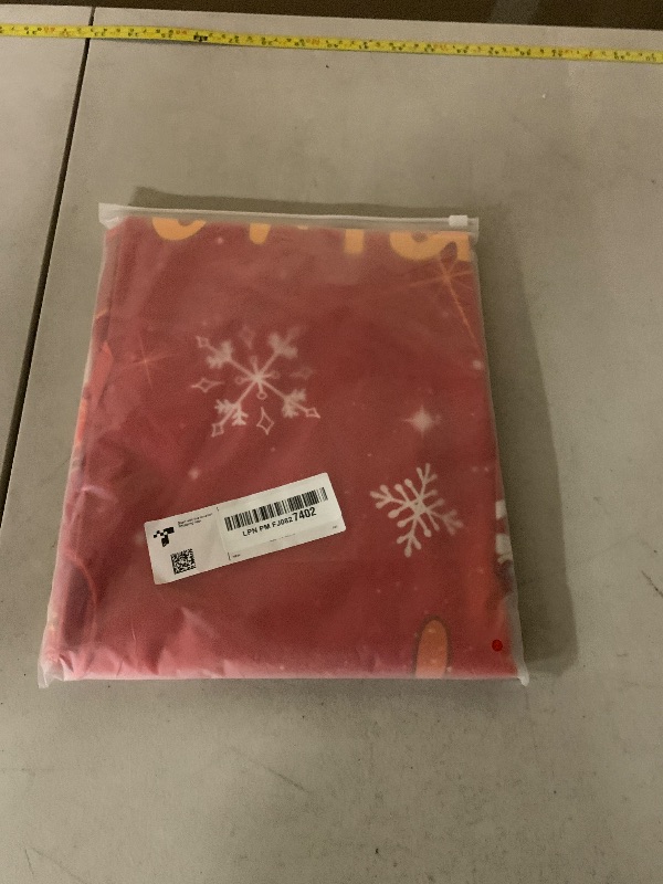 Photo 1 of 48 Inch Christmas Tree Skirt, Vintage Santa Snowflake Red Tree Skirt for Indoor Outdoor Home Winter Merry Xmas Holiday Party Decorations