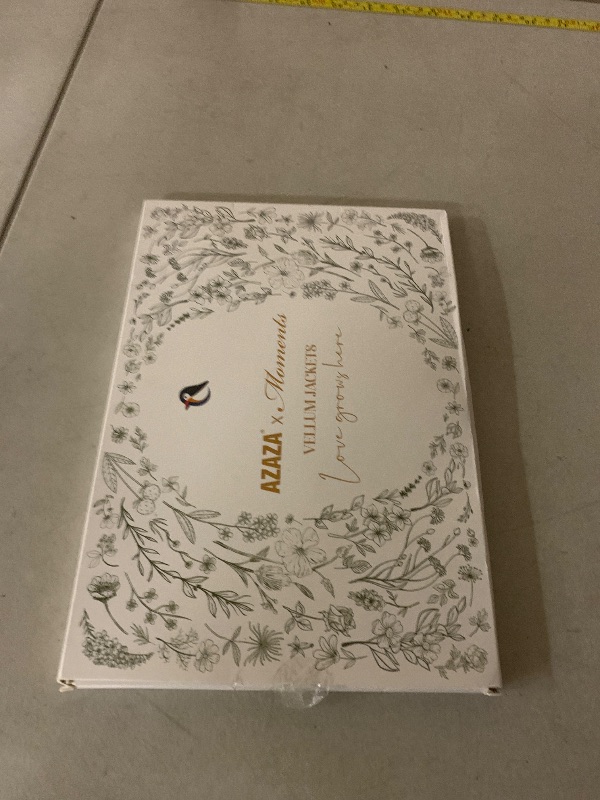 Photo 1 of 50 Pack Pre-Folded Vellum Jackets For 5x7 Invitations,AZAZA Gorgeous Translucent Invitation Sleeves,115GSM Vellum Jackets 5x7, Wedding Invitation Accessories, For Weddings Birthdays,Rose Golden Roses