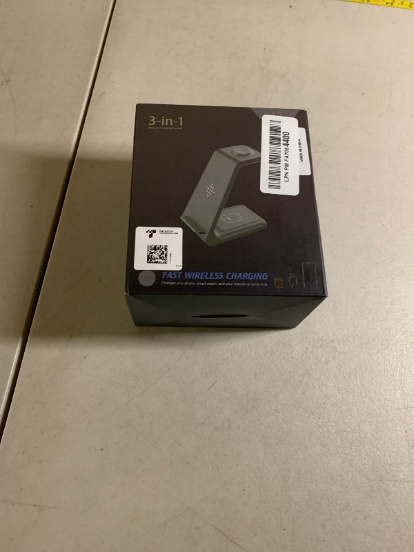 Photo 1 of 3 in 1 Wireless Charging Station, 2025 Upgraded Fast Desk Charger Station for iPhone 17 16 15 14 13 12 Pro Max Plus, Charger Stand for Apple Watch 11 10 9 8 7 6 5 4 3 2 Ultra SE, Airpods 4 3 2 Pro