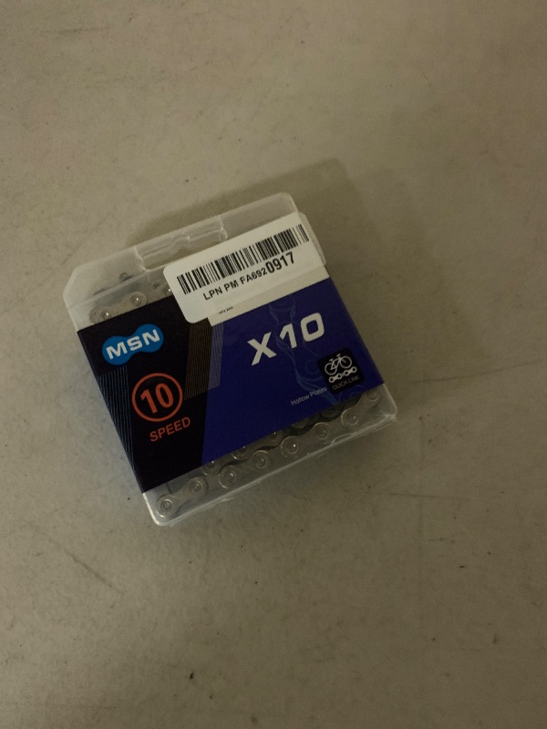 Photo 1 of 10 Speed Bike Chain,VDHU Bicycle Chain for Road Bicycles,Mountain Bike,MTB Mountain Racing Cycling Accessories with 1 Pairs Bicycle Buckle,Full Silver Plating 116 Links with Quick Link