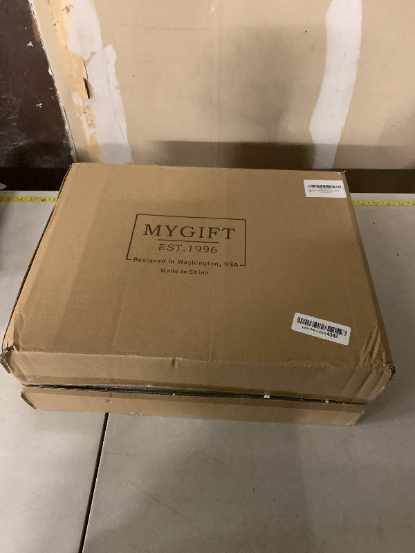 Photo 1 of MyGift Set of 4 Glass Apothecary Jars Set, Clear Candy Jars with Lids