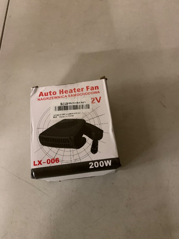 Photo 1 of Car Heater,12V 200W Fast Heating and Cooling Fan Portable Windshield Defogger and Defroster Plug into Cigarette Lighter for Car RV SUV