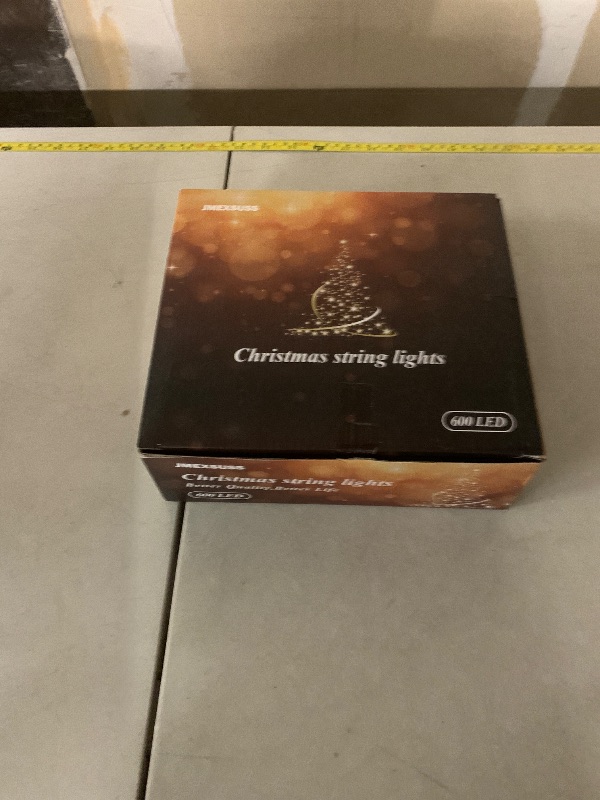 Photo 1 of JMEXSUSS 600 LED Red Christmas Lights Outdoor for Christmas Decor, Red String Twinkle Fairy Lights Indoor Plug in, Crimson Lights Clear Wire for Outside Christmas Tree Party Decorations