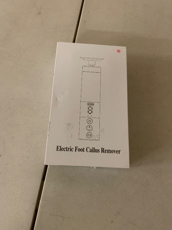 Photo 1 of 2 in 1 Electric Foot Callus Remover, USB Rechargeable Electric Foot File Grinder with 80/120 Grit Sandpaper Discs and Digital Display, Cordless Aluminum Pedicure Tools for Feet,Nail Care,Dead Skin