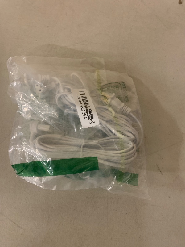 Photo 1 of (2-Pack) Long Power Cords Compatible with Sonos Era 100 and Era 300 Speakers, Extended Reach, Enhanced Flexibility, and Durability, Secure Connection (12-Foot) (White)