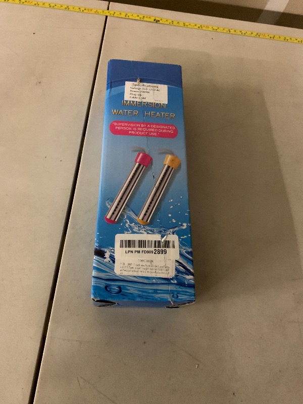 Photo 1 of 2000W Immersion Water Heater, Portable Water Heater Electric with 304 S S Guard & LCD Thermometer, Submersible Bucket Heater Heat 5 Gallons of Water in Minutes for Home Bathtub Basin