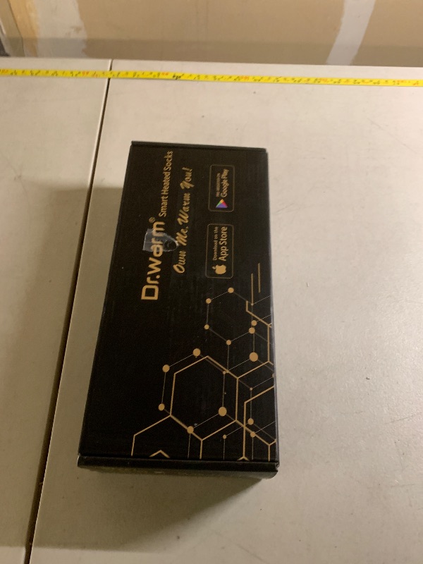 Photo 1 of Dr.Warm Heated Socks with APP Remote Control, 3000mAh 7.4V Rechargeable Battery Heating Socks for Men Women, Winter Foot Warmer for Hunting Ice Fishing Camping Hiking Skiing/Black S