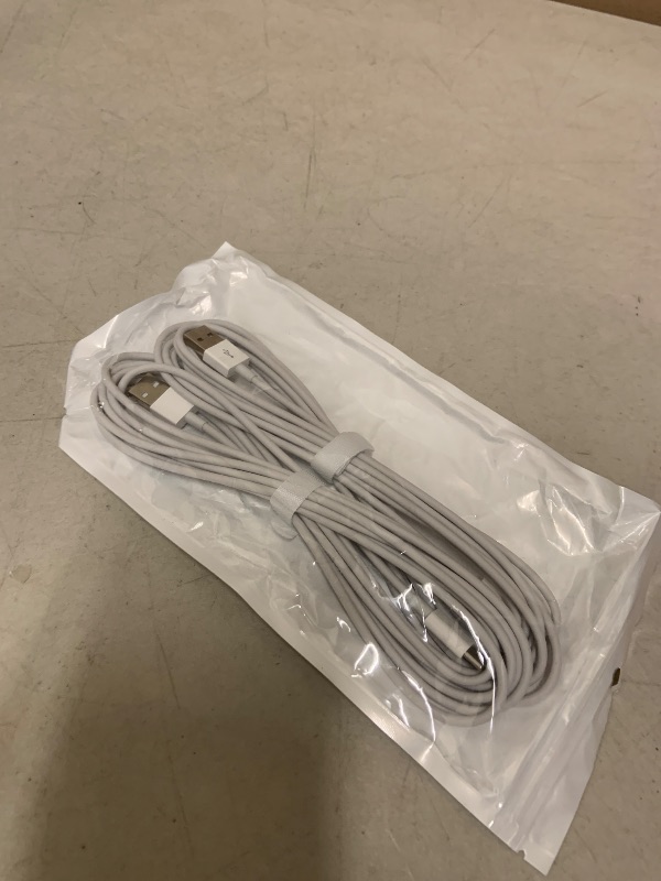 Photo 1 of 2-Pack 10FT USB A to USB C Charger Cable Fit for iPad Pro 13/11 inch (M4), iPad Pro 12.9/11, IPad Air (M2/M3), iPad mini 7/6, ipad 10th/11th Gen, iPhone 17 16 15 Charger Cable Replacement (White)
