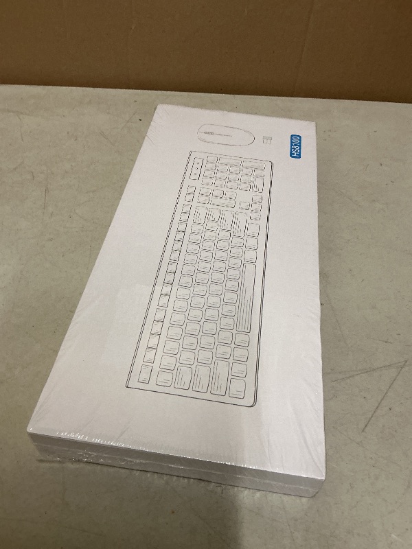 Photo 1 of Wireless Keyboard and Mouse Combo, Full-Sized Wireless Keyboard and Adjustable DPI Mouse, 2.4GHz USB Receiver, Silent Keyboard and Mouse for PC, Windows, MAC, Desktop, Laptop (Avocado Green)