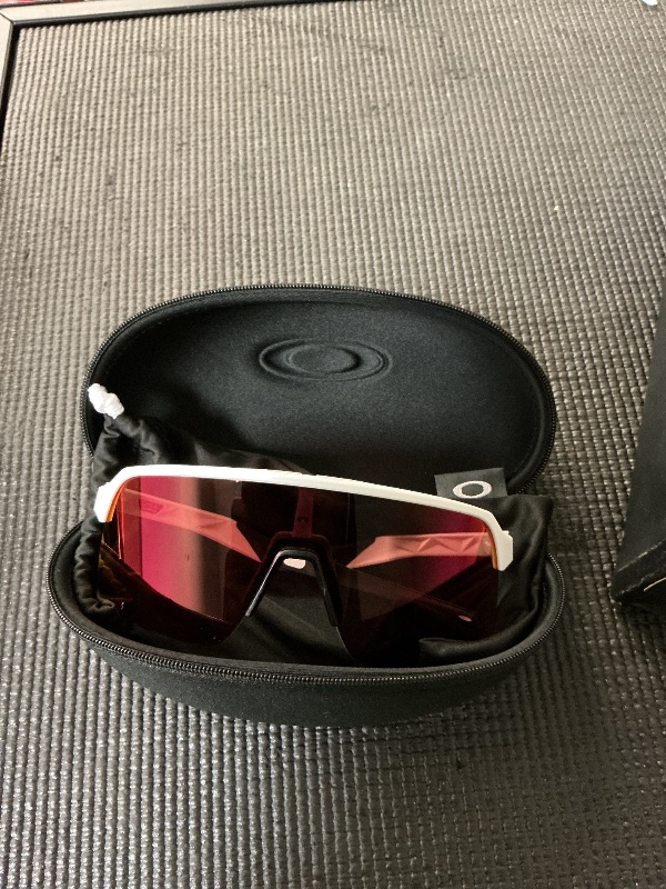 Photo 1 of Oakley Mens OO9463 Sutro Lite Rectangular Sunglasses, Matte White/Prizm Field, 39 mm