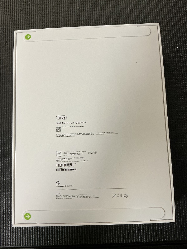 Photo 1 of Apple iPad Air 13-inch with M3 chip Built for Apple Intelligence, Liquid Retina Display, 128GB, 12MP Front/Back Camera, Wi-Fi 6E, Touch ID, All-Day Battery Life — Starlight