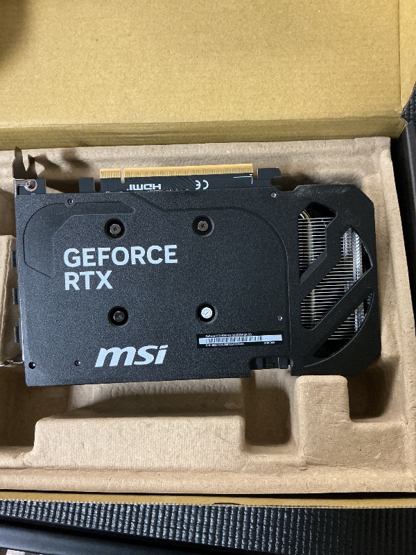 Photo 1 of msi Gaming RTX 5050 8G Shadow 2X OC Graphics Card (8GB GDDR6,128-bit, Extreme Performance: 2617 MHz, DisplayPort x3 2.1a, HDMI 2.1b, NVIDIA Blackwell Architecture)
