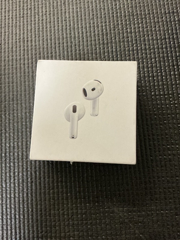 Photo 1 of Apple AirPods 4 Wireless Earbuds, Bluetooth Headphones, with Active Noise Cancellation, Adaptive, Transparency Mode, Personalized Spatial Audio, USB-C Charging Case, Wireless Charging, H2 Chip