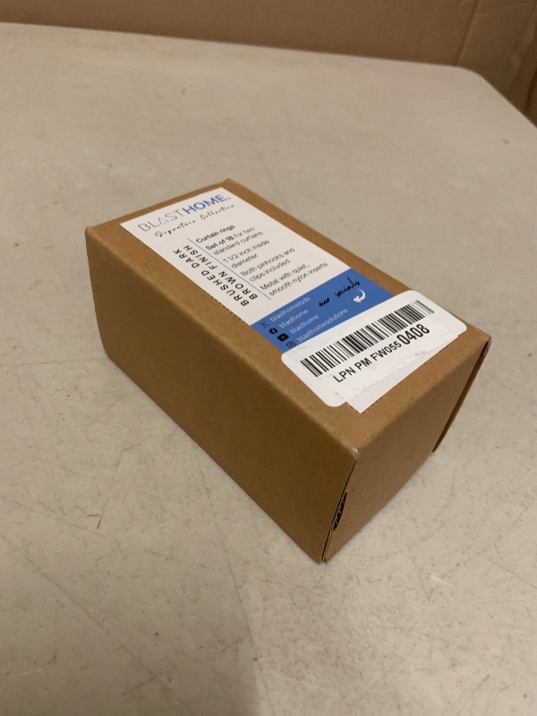 Photo 1 of BlastHome® Luxury Curtain Rings – Premium Metal - Quiet, Smooth, Removable Nylon Inserts – Pinhooks & Clips Included – 1 1/2" Inside Diameter – 18 Rings for Two Standard Curtains – Brushed Dark Brown