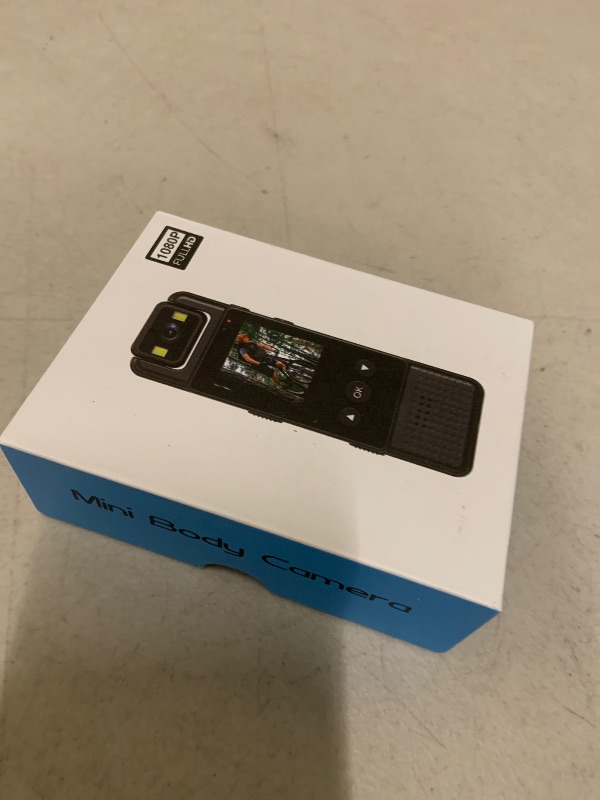 Photo 1 of 1.3in Screen Body Camera, Sport Worn Camcorder, 1200mAh Portable Cam, 1080P Mini Wearable Camera with Fill Light, 180° Rotatable Lens for Outdoor Police Law Enforcement up to128GB (Card Not Included)