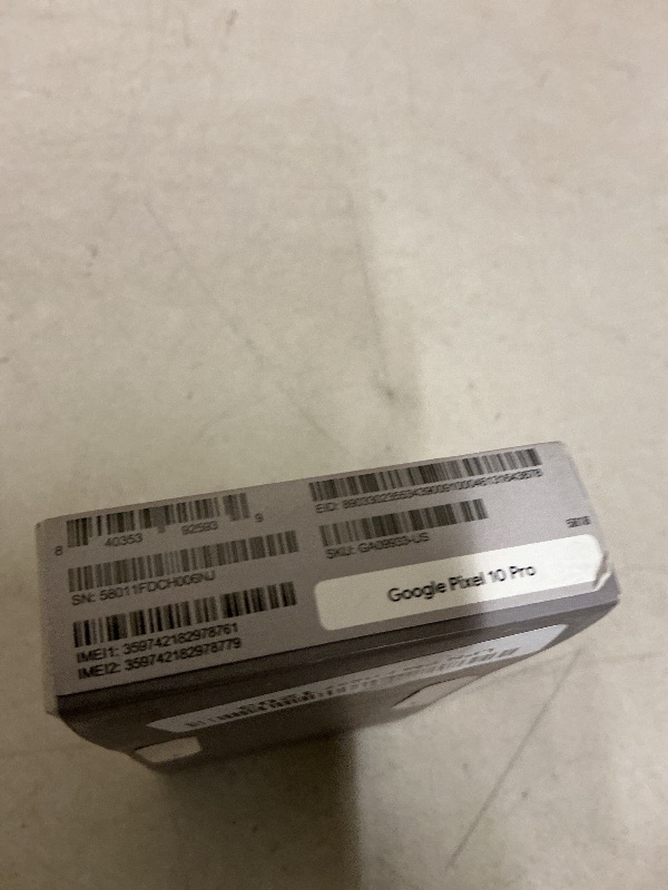 Photo 1 of Google Pixel 10 Pro - Unlocked Android Smartphone - Gemini AI Assistant, Triple Rear Camera System, Fast-Charging 24+ Hour Battery, and 6.3" Super Actua Display - Obsidian - 1 TB (2025 Model)