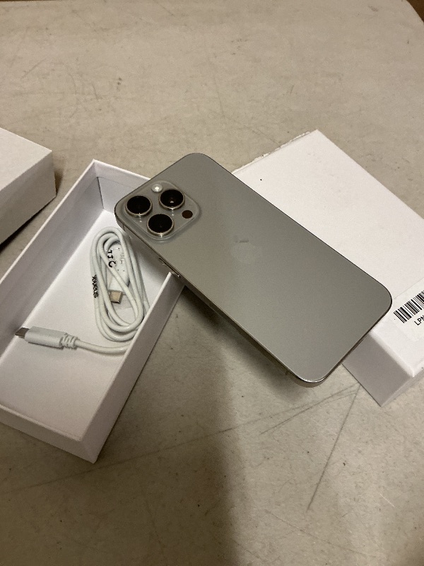 Photo 1 of Apple iPhone 15 Pro Max, 256GB, Natural Titanium - Unlocked (Renewed)