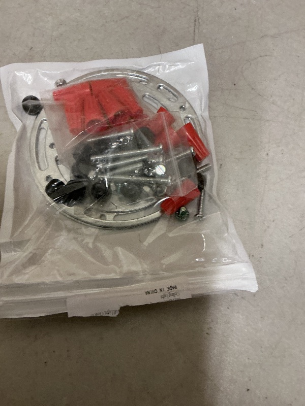 Photo 1 of 2 Pack Universal Light Fixture Mounting Bracket, 4 Inches Diameter Steel Round Universal Light Crossbar with Screws and Nuts, Mounting Bracket for Mount Wall Light, Close to Ceiling Light