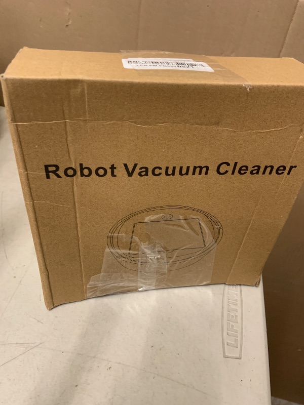 Photo 1 of ?Robot Vacuum,3-in-1 Vacuum,Features 2000 Pa Suction Power,Robot Vacuum Cleaner and Mop Combo,Integrated Sweeping and Suction,Ultra-Thin,Perfect for pet Families, White