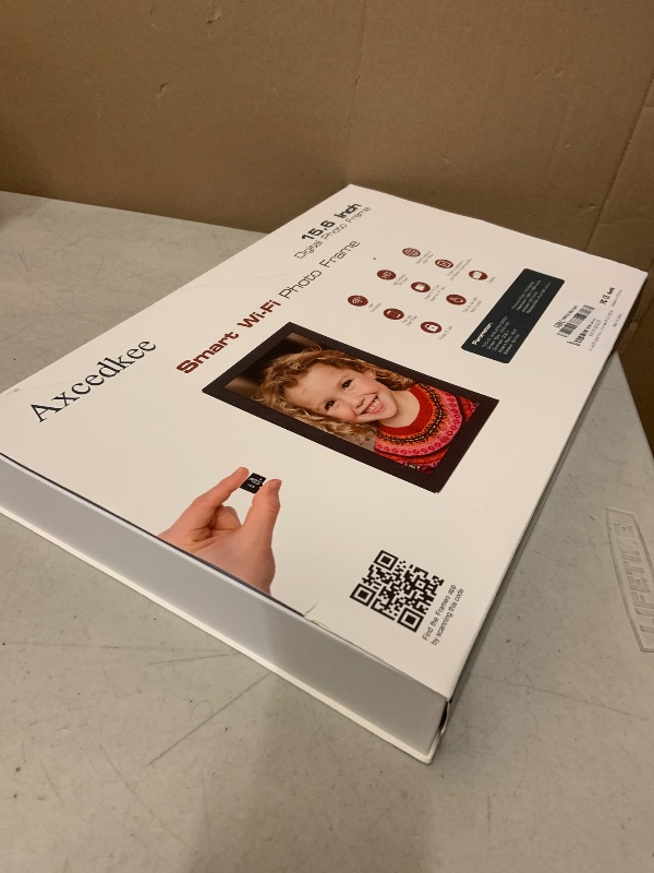 Photo 1 of 15.6 Inch WiFi Digital Picture Frame IPS Touch Screen HD Disply,Video Clips and Slide Show,Auto-Rotate, Wall Mountable,Send Photos Instantly from Anywhere with via Frameo APP (15.6 INCH)