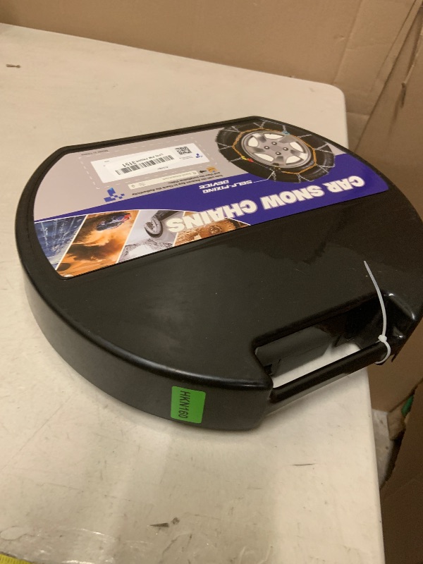 Photo 1 of Snow-Chains Auto Fixing 1 Min Quick Fit Easy Installation Tire-Chains, Portable Reusable Universal Emergency Tire Traction Chain for Passenger Car, Pickup Trucks and SUV - Set of 2 (HKN-160)