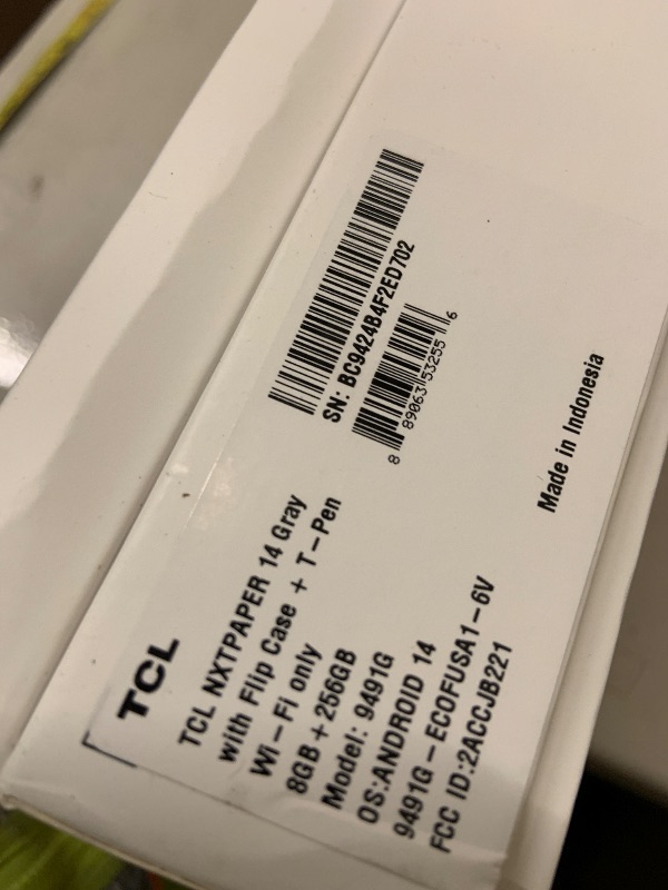 Photo 1 of TCL NXTPAPER 14 Android Tablet, 14.3" Drawing Pad & Digital Notebook, 4096-Level Stylus & Flip Case Included, Paper-Like Display, 8+8GB RAM, 256GB Storage, 10000mAh Battery, Multi-Window, Matte Gray