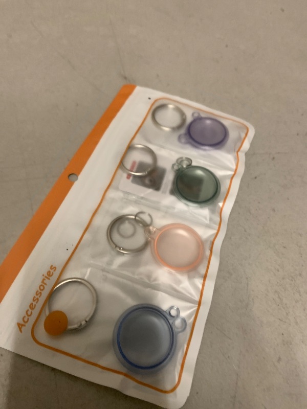 Photo 1 of 4 Pack Case for Apple AirTag (Gen1&2) Holder with Keychain, Waterproof & Anti-Scratch Protect Cover Compatible with Airtags, GPS Finder Accessories Air Tagholder for Keys, Bags, Pet