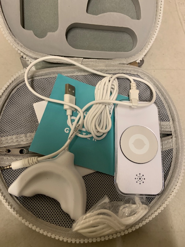 Photo 1 of GLO Science So Brilliant Tooth Whitener Set – Unique Heat Technology for Fast, Sensitivity Free Teeth Whitening – Patented Mouthpiece with LED Light, Gel Pods with 6% HP, Lip Balm, & Travel Case