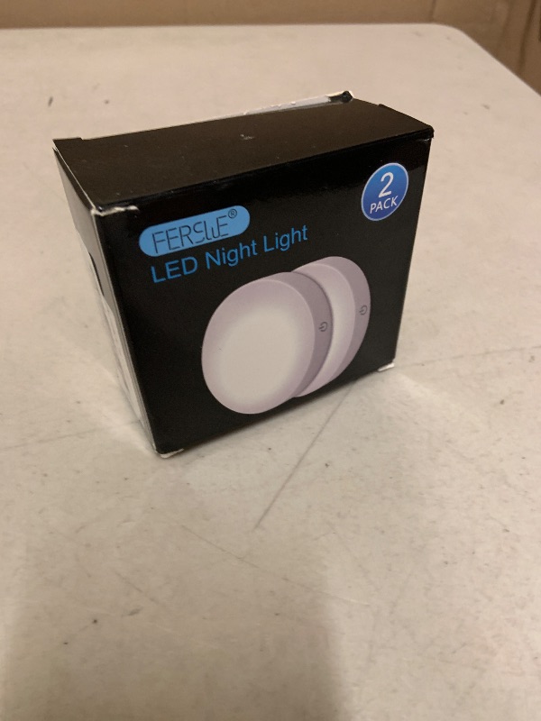 Photo 1 of 1PC.  Ferswe Dimmable Touch Lights, 3000K Rechargeable Tap Light with 1000mAh Large Battery, Stick on Lights for Closet, Cabinet, Shelf, Wall and Desk