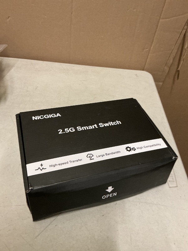 Photo 1 of 10Gbe Ethernet Switch Unmanaged with 2 x 10Gb RJ45 Ports ? 8 x 2.5Gb Base-T Ports, Desktop/Wall Mount NICGIGA 10 Port 10Gbps Network Switch for Wireless AP, NAS, PC