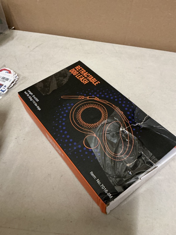 Photo 1 of 26Ft Retractable Dog Leash - for Dog Up to 110lbs, Tangle Free Walking Leash with Chew Proof Cable | LED Light | Dispenser | Poop Bags, Quick Lock Braking & Non-Slip Handle (Blue)