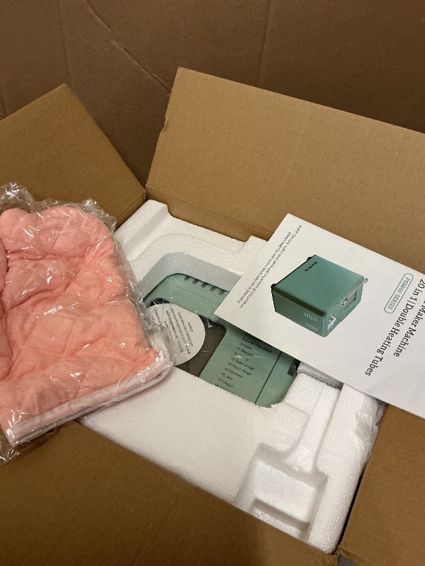 Photo 1 of Neretva Bread Maker, 20-IN-1 2LB Bread Machine Dual Heater Bread Maker Machine Automatic with Nonstick Ceramic Pan, 15H Timer & 1H Keep Warm Set, Low Noise, Stainless Steel Breadmaker Recipe-Green