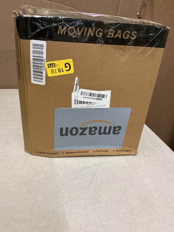 Photo 1 of 4 Pack Moving Bags Heavy Duty, Storage Bags for Clothes, Large Packing Tote with Wrap Around Handles, Internal Compression Straps, Alternative to Moving Boxes, Grey and Black
