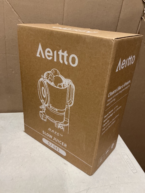 Photo 1 of Aeitto Cold Press Juicer with 5.8" Extra Wide Mouth, Juicer Machines, Easy to Clean, Fit Whole Vegetables & Fruits, Professional Slow Masticating Juicers,Self Feeding, High Juice Yield