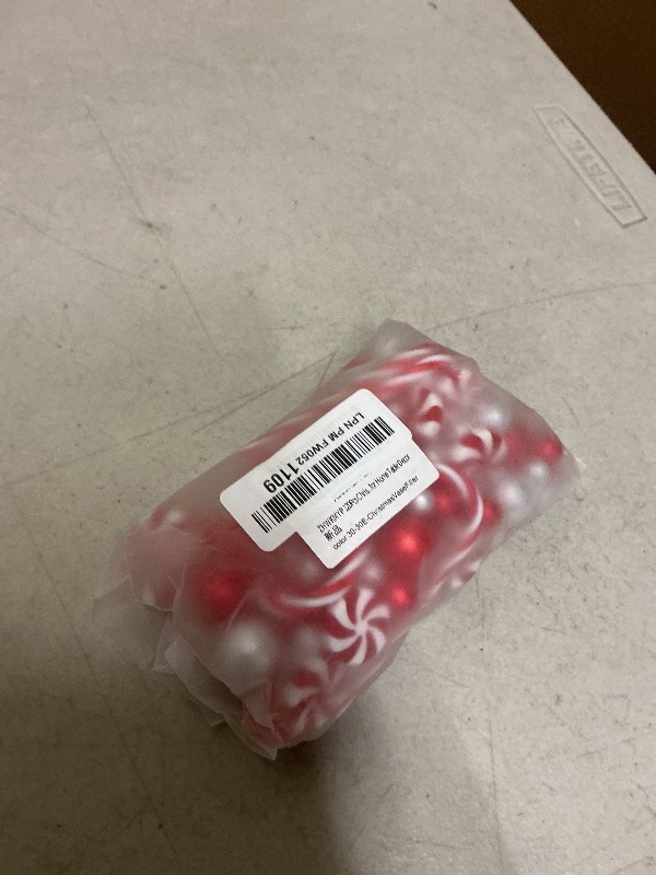 Photo 1 of 120Pcs Christmas Vase Filler, White and Red Candy Cane Decor, Christmas Floating Vase Fillers for Home Table Centerpieces Decorations