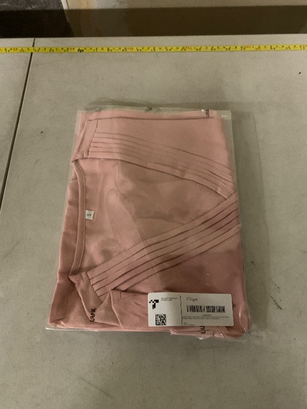 Photo 1 of 3/4 Length Sleeve Womens Tops 2025 Trnedy Work Blouses for Women Dressy Casual Ladies Spring Tops Chiffon Tunic to Wear with Leggings Cute Shirts Pink Business Attire Professional Office Outfits S