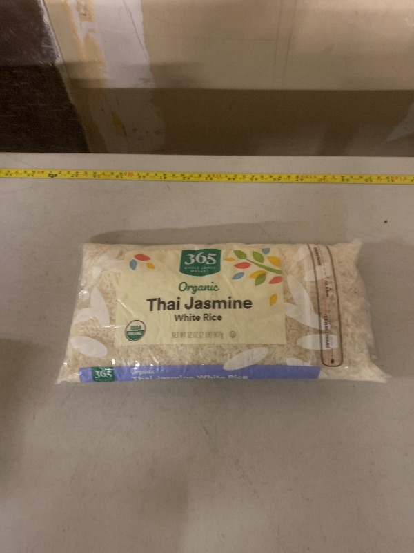 Photo 1 of 365 by Whole Foods Market, Organic Jasmine Thai White Rice, 32 Ounce ( BB Oct 1 25 ) 