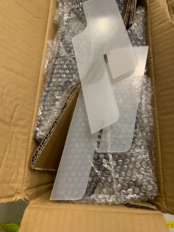 Photo 1 of 2 Pack Acrylic Brochure Holder 8.5 x 11, 2 Tier Brochure Display Stand with Removable Divider for 4 x 9 inches Trifold Pamphlets, acrylic flyer holder 8.5 x 11 Stands for Flyer, Pamphlet, Magazine